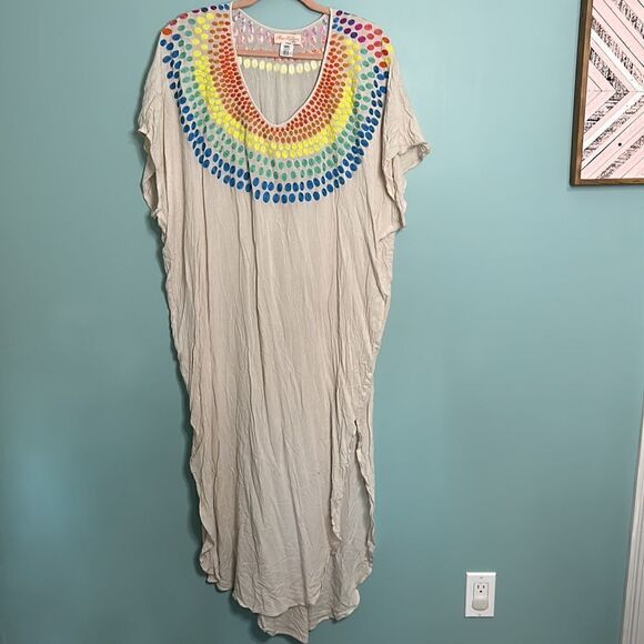 Mara Hoffman Swim Embroidered Coverup M/L - Picture 3 of 9